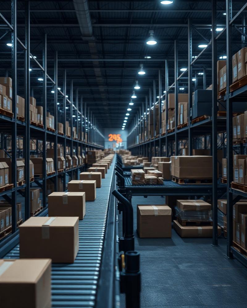 Packaged goods prepared for international e-commerce shipping